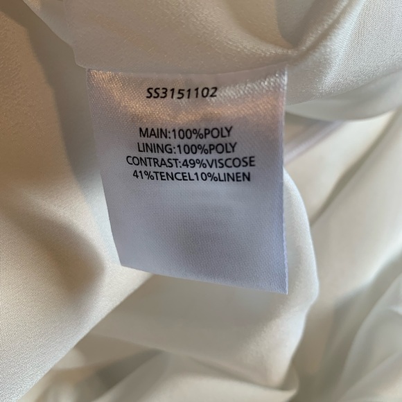 NWT Stylestalker White Sequin Asymmetrical Short Sleeved Mini Dress XS - Picture 10 of 10